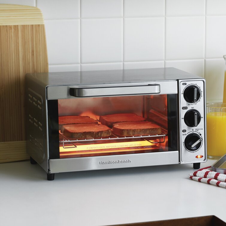 Hamilton beach 4 slice toaster oven sale